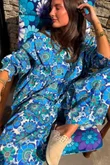 Annie 1972 Point Collar Smock Blouse Mr Blue Skies